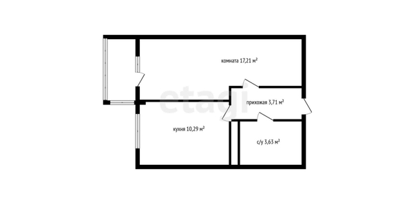 
   Продам 1-комнатную, 35 м², краеведа Соловьёва В.А. ул, 6/2

. Фото 31.