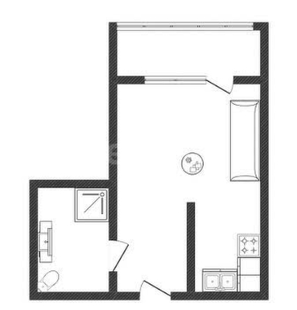 
   Продам студию, 21.7 м², Кирилла Россинского ул, 3/1

. Фото 1.