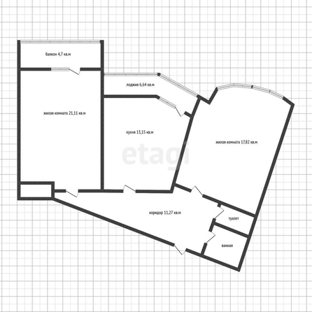 
   Продам 2-комнатную, 69.4 м², Октябрьская ул, 181/2

. Фото 25.