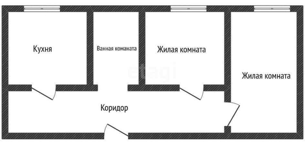 
   Продам 2-комнатную, 48.2 м², Чкалова ул, 9

. Фото 1.