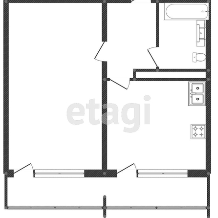 
   Продам 1-комнатную, 32.5 м², Куликова Поля ул, 23

. Фото 15.