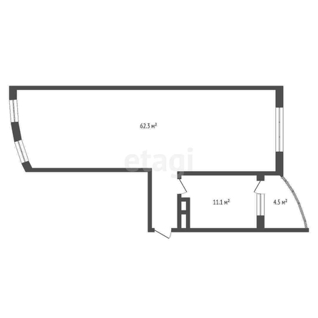 
   Продам 2-комнатную, 73.4 м², Дмитрия Благоева ул, 31/2

. Фото 1.