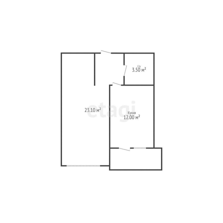 
   Продам 1-комнатную, 39.5 м², Адмирала Серебрякова ул, 3/1

. Фото 6.