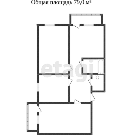 
   Продам 3-комнатную, 75 м², Цезаря Куникова ул, 24/2

. Фото 15.