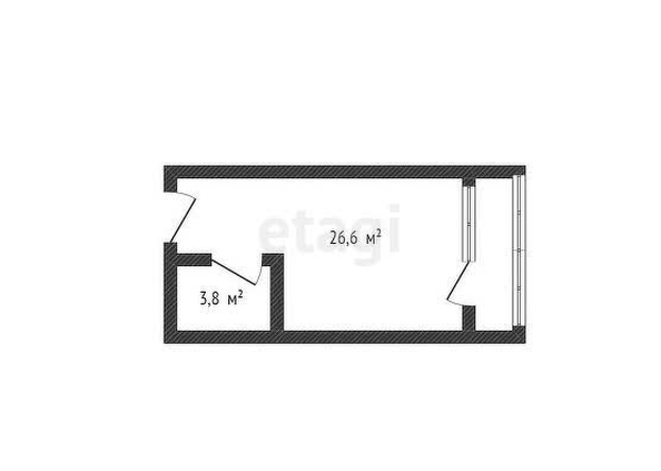 
   Продам студию, 25 м², Григория Булгакова ул, 10

. Фото 8.