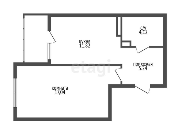 
   Продам 1-комнатную, 39.6 м², Григория Булгакова ул, 8

. Фото 9.