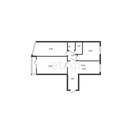 
   Продам 3-комнатную, 74.3 м², Красных Партизан ул, 4/3

. Фото 19.