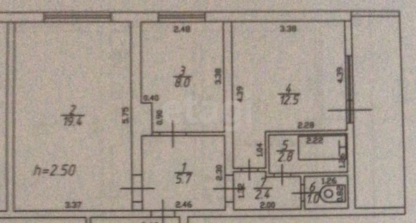 
   Продам 2-комнатную, 55 м², 40-летия Победы ул, 37/2

. Фото 12.