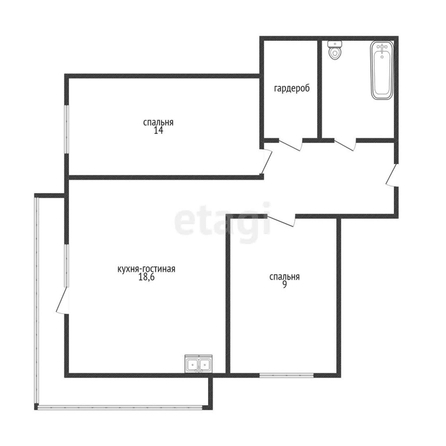 
   Продам 2-комнатную, 58.7 м², 40-летия Победы ул, 115

. Фото 25.