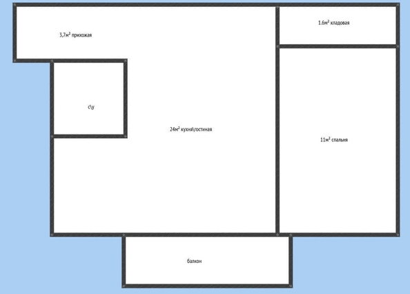 
   Продам 2-комнатную, 43.8 м², Северная ул, 408

. Фото 13.