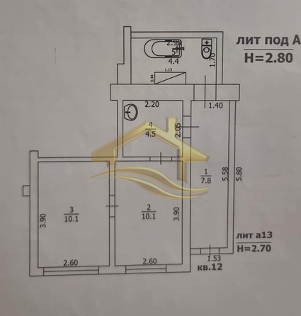 
  Продается 2-комн. квартира, 36.9 м², Белинского ул, д. 21
. Фото 17.