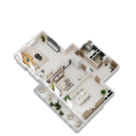 
  Продается 2-комн. квартира 97.3 м², в ЖК Золотой Берег, литер 3. Фото 2.