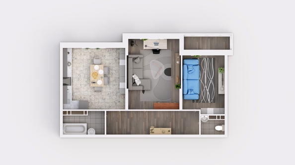 
   Продам 2-комнатную, 60.08 м², Друг, литера 2

. Фото 2.