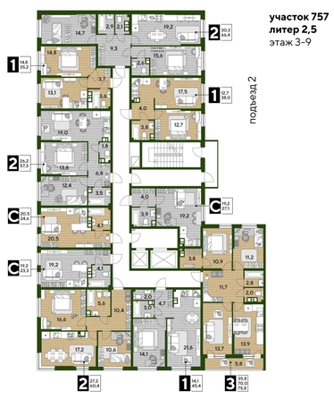 
  Продается 1-комн. квартира, 38 м², ЖК DOGMA PARK (Догма парк), литера 22
. Фото 1.
