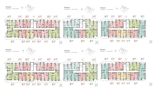 
  Продается 2-комн. квартира, 64.5 м², ЖК Клубный квартал «Друзья», лит 2
. Фото 1.