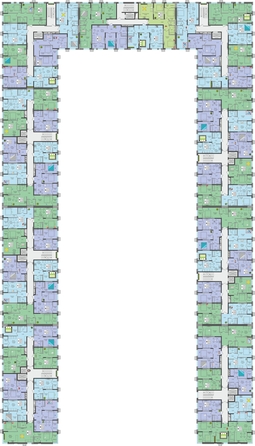 
  Продается 3-комн. квартира, 65.63 м², ЖК Зеленая территория, литера 1.2
. Фото 3.
