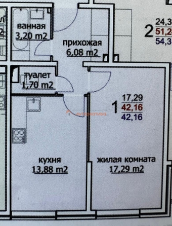 
  Продается 1-комн. квартира, 41 м², Ленина ул, д. 185Ак5
. Фото 5.