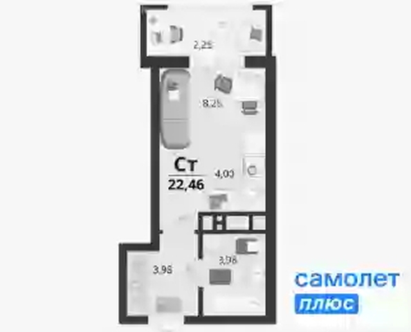 
  Продается  квартира, 22.5 м², ЖК Родные просторы, литера 20
. Фото 8.