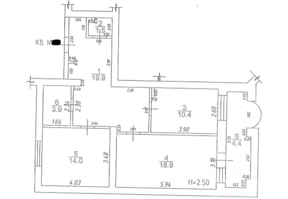 
  Продается 2-комн. квартира, 73 м², Евскина б-р, д. 5к2
. Фото 10.