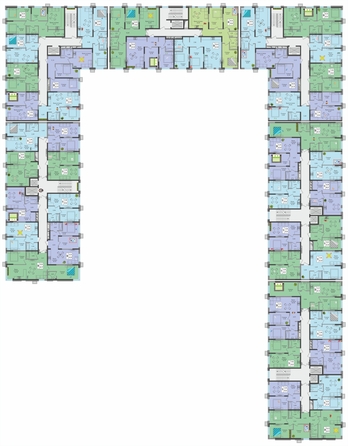 
  Продается 1-комн. квартира, 37.6 м², ЖК Зеленая территория, литера 1.1
. Фото 3.