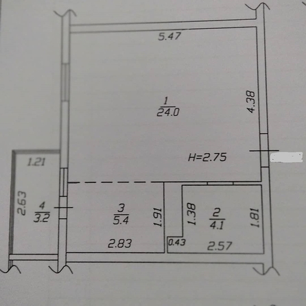 
  Продается 1-комн. квартира, 37 м², Мирная ул, д. 29
. Фото 3.