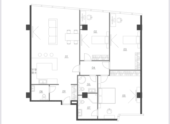 
  Продается 3-комн. квартира, 144 м², Революции пр-кт, д. 3
. Фото 12.