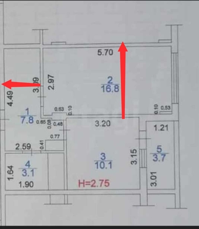 
  Продается 1-комн. квартира, 38 м², Шевченко ул, д. 288Ак2
. Фото 14.