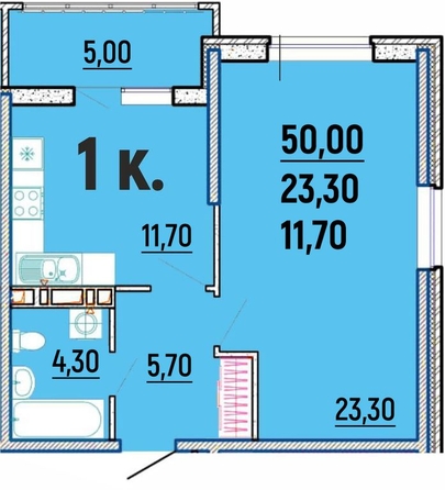 
  Продается 1-комн. квартира, 50 м², ЖК Клубный дом Агой
. Фото 1.