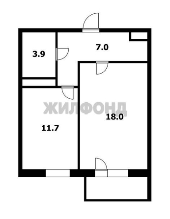 
  Продается 1-комн. квартира, 40.6 м², Московская ул, д. 125 к1
. Фото 11.