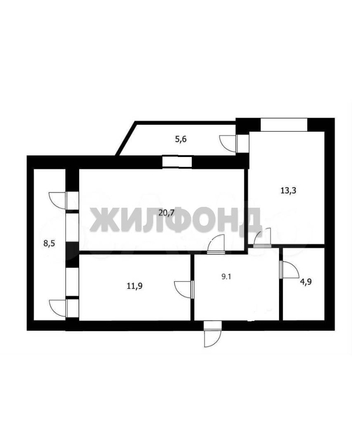 
  Продается 2-комн. квартира, 61.8 м², Дунаевского И.И. ул, д. 25/1
. Фото 18.
