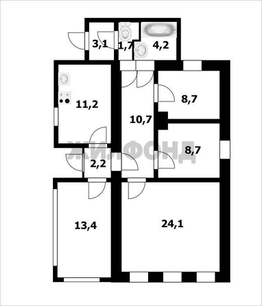 
  Продается дом, 88 м², село Свободное
. Фото 23.