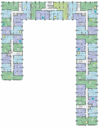 
  Продается 2-комн. квартира, 59.55 м², ЖК Зеленая территория, литера 1.1
. Фото 3.