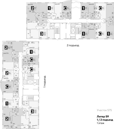 
  Продается студия, 26.8 м², ЖК Самолет, литера 59
. Фото 2.