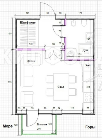 
   Продам 1-комнатную, 27 м², Высокогорная ул, 47

. Фото 3.