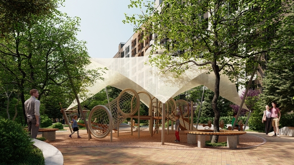 
  Продается 1-комн. квартира, 35.49 м², ЖК Зеленая территория, литера 1.2
. Фото 19.