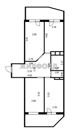 
  Продается 3-комн. квартира 77.2 м². Фото 13.