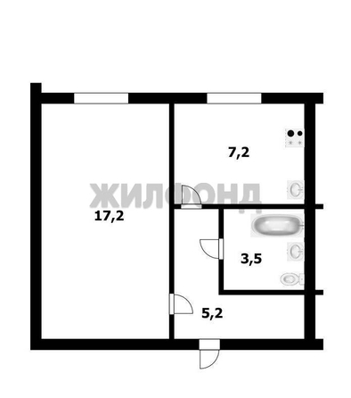 
  Продается 1-комн. квартира 33.1 м². Фото 5.