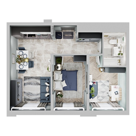 
  Продается 2-комн. квартира 54.5 м², в ЖК Зеленая территория, литера 1.2. Фото 2.
