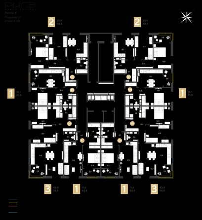 
  Продается 3-комн. квартира 74.9 м², в ЖК РИДЗ, литер 5. Фото 2.