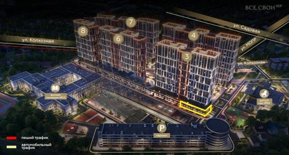 
  Продается офис 87.5 м², в ЖК Все Свои ВИП, литера 3. Фото 2.