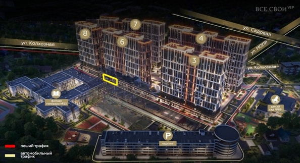 
  Продается офис 74.6 м², в ЖК Все Свои ВИП, литера 6. Фото 2.