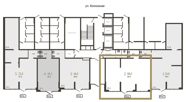 
  Продается офис 68.2 м², в ЖК Все Свои ВИП, литера 6. Фото 1.