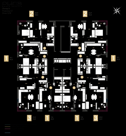 
  Продается 1-комн. квартира 43.9 м², в ЖК РИДЗ, литер 5. Фото 2.