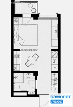 
  Продается 1-комн. квартира 28.6 м², в ЖК Оливия, корпус 9. Фото 8.