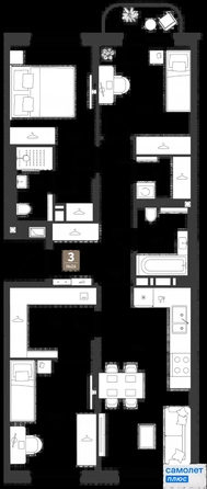 
  Продается 3-комн. квартира 81.1 м², в ЖК ГРЕЙД, литер 13. Фото 19.