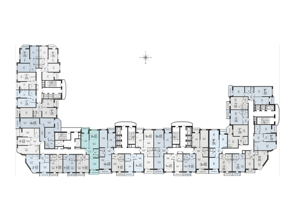 
  Продается 2-комн. квартира 56.6 м², в ЖК Гулливер, литер 1. Фото 2.