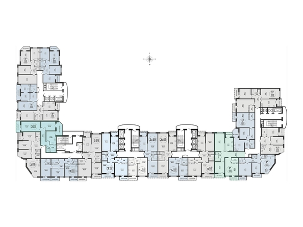 
  Продается 3-комн. квартира 83.4 м², в ЖК Гулливер, литер 1. Фото 2.