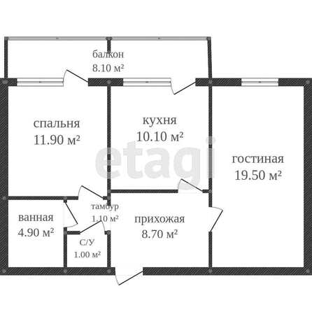 
  Продается 2-комн. квартира 49.5 м². Фото 17.