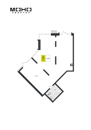 
  Продается торговая площадь 76.29 м². Фото 1.