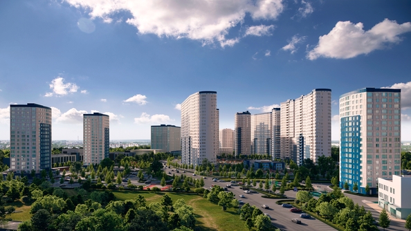 
  Продается 2-комн. квартира 57.18 м², в ЖК Фонтаны, литер 19. Фото 1.
